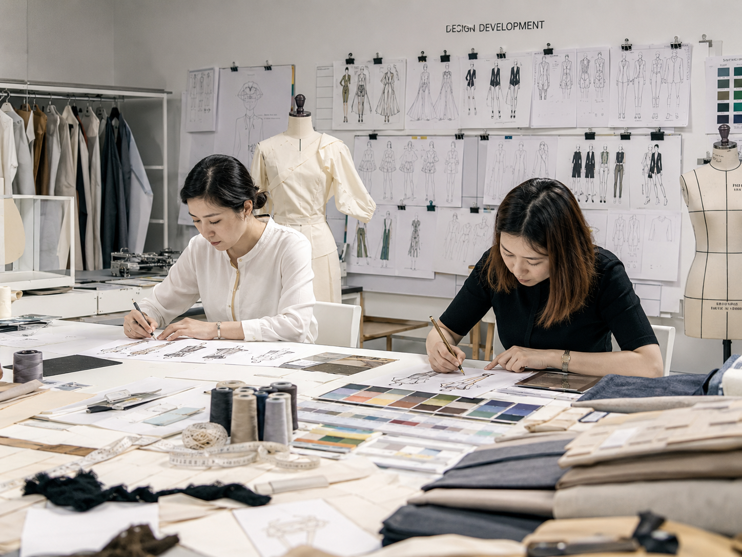 Pattern development and technical drawings