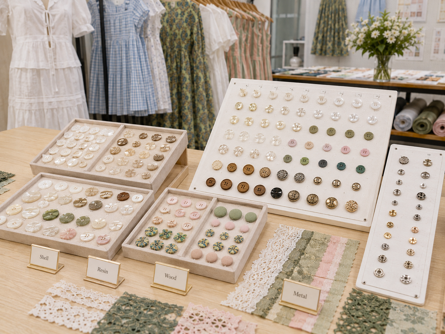 Button sample library